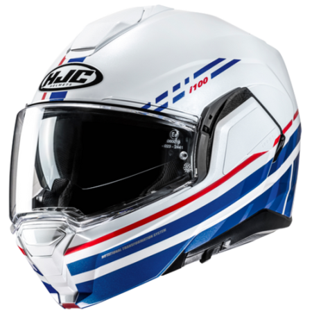 HJC CASCO MODULARE i100 SYSMA ROSSO BLU MC21