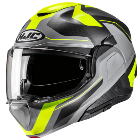 HJC CASCO MODULARE F100 BIOS GIALLLO FLUO MC3HSF
