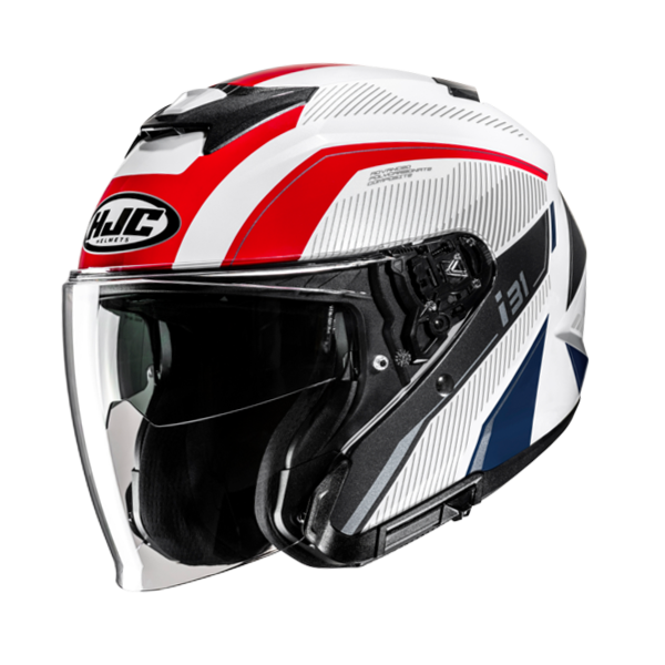 HJC CASCO JET i31 RENO ROSSO BLU MC21
