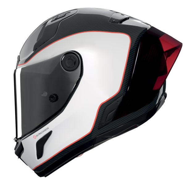 NOLAN CASCO INTEGRALE FIBRA X-804 RS ASSO DI PICCHE BIANCO ROSSO 343