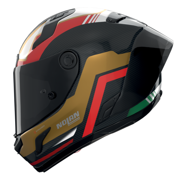 NOLAN CASCO INTEGRALE FIBRA X-804 RS PIEGA ROSSO ORO VERDE 367
