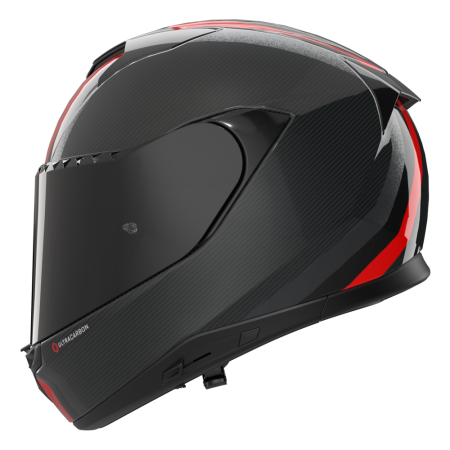 NOLAN CASCO INTEGRALE FIBRA X-904 ULTRA CARBON GEMINI NERO ROSSO BLU