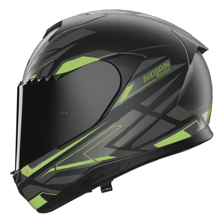 NOLAN CASCO INTEGRALE FIBRA X-904 ULTRA CARBON ROMBO I-ESS VERDE 358