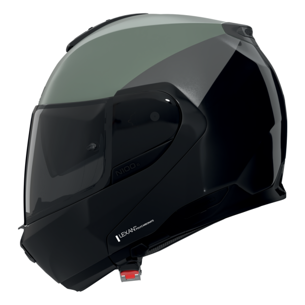 NOLAN CASCO MODULARE N100-6 VERNICIATURA SPECIALE VERDE ROSSO NERO 356