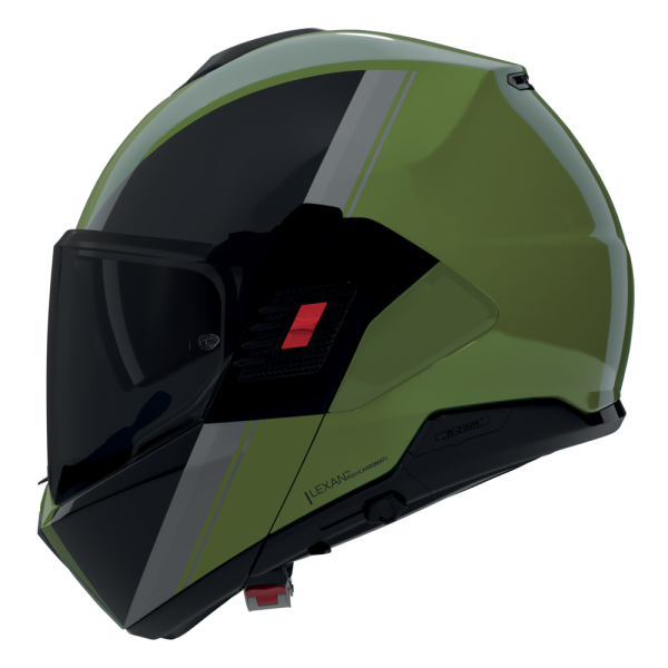 NOLAN CASCO MODULARE N120-1 VERNICIATURA SPECIALE NERO ROSSO VERDE 354