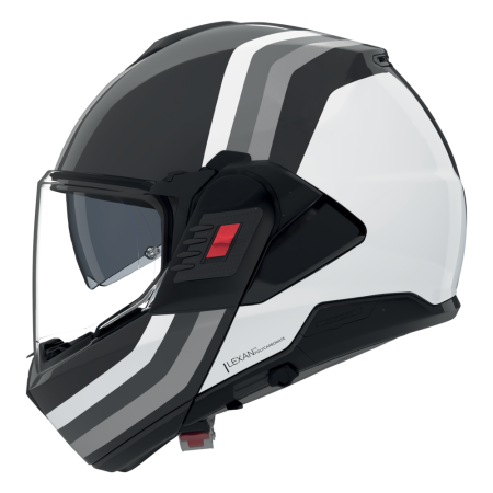 NOLAN CASCO MODULARE N120-1 LINEO BIANCO ROSSO 348
