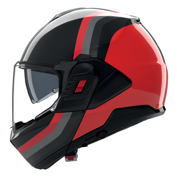 NOLAN CASCO MODULARE N120-1 LINEO ROSSO NERO 351