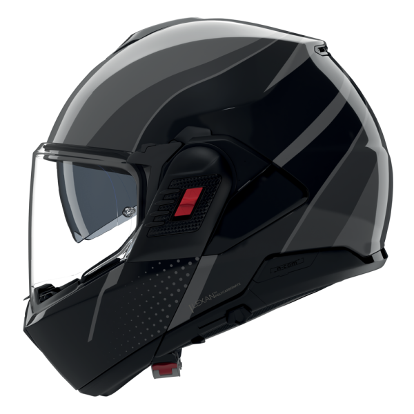 NOLAN CASCO MODULARE N120-1 FLUENTE ROSSO NERO 361