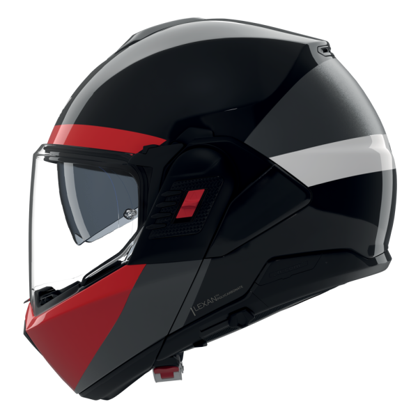 NOLAN CASCO MODULARE N120-1 BLOCCO NERO ROSSO 357