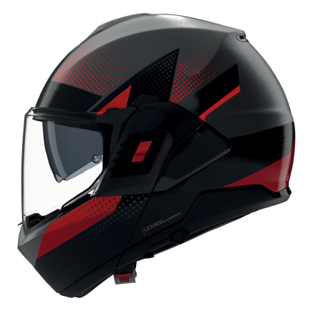 NOLAN CASCO MODULARE N120-1 CICLONE ROSSO NERO 364
