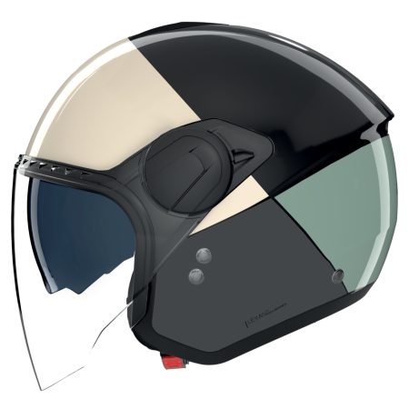 NOLAN CASCO JET N20-2 VISOR BLOCCO AVORIO ROSSO 354