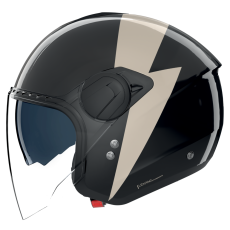 NOLAN CASCO JET N20-2 VISOR IMPETO NERO AVORIO 344