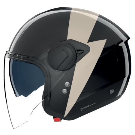 NOLAN CASCO JET N20-2 VISOR IMPETO NERO AVORIO 344