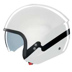 NOLAN CASCO JET N20-2 ZEFIRO NERO BIANCO 341