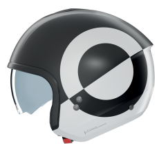 NOLAN CASCO JET N20-2 VICEVERSA NERO BIANCO 344