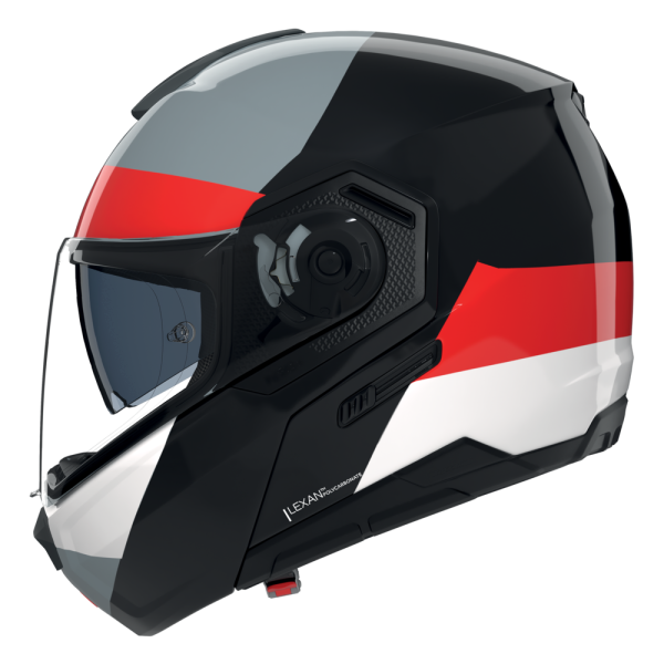 NOLAN CASCO MODULARE N90-3 06 BLOCCO ROSSO NERO 353