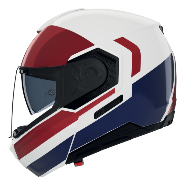 NOLAN CASCO MODULARE N90-3 06 ROBOTO BIANCO ROSSO BLU 345