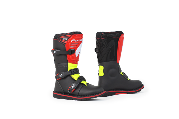 FORMA STIVALE  ROCK BLACK/RED/YELLOWFLUO