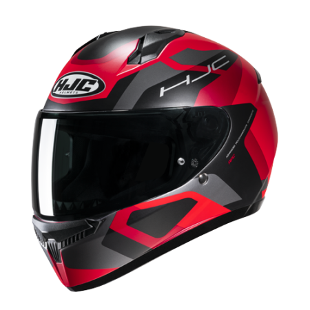 HJC CASCO INTEGRALE C10 TINS ROSSO NERO MC1SF