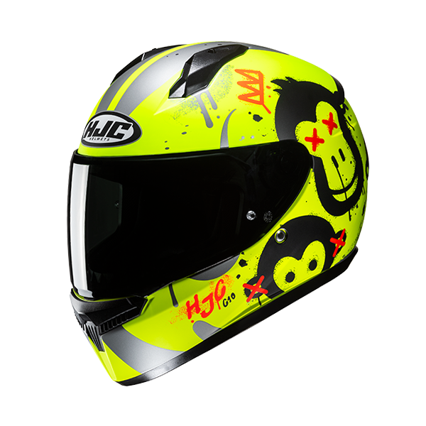 HJC CASCO INTEGRALE C10 GETI GIALLO FLUO MC3HSF