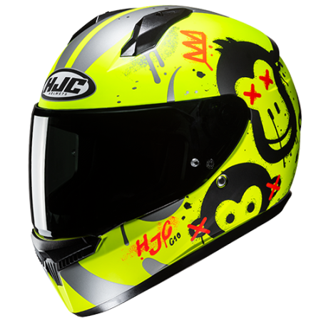 HJC CASCO INTEGRALE C10 GETI GIALLO FLUO MC3HSF