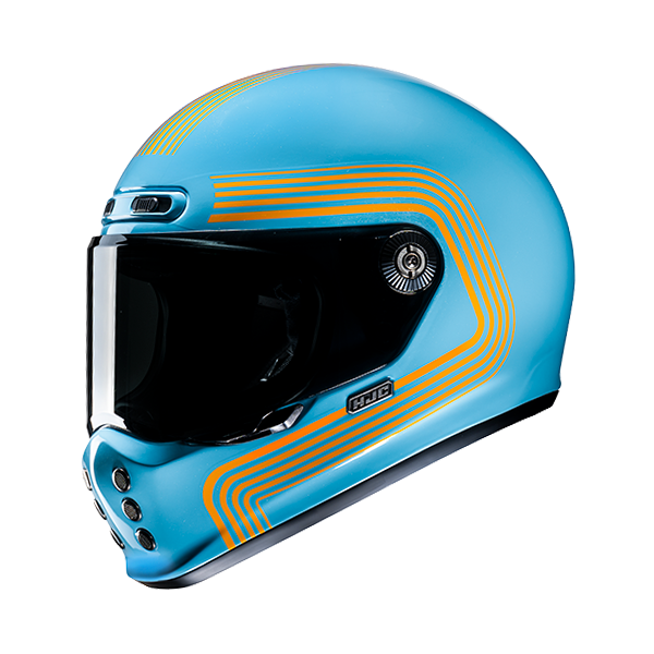 HJC CASCO INTEGRALE V10 FONI AZZURRO MC27