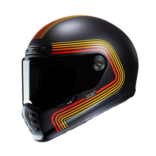 HJC CASCO INTEGRALE V10 FONI NERO MC1SF
