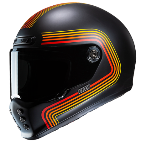 HJC CASCO INTEGRALE V10 FONI NERO MC1SF