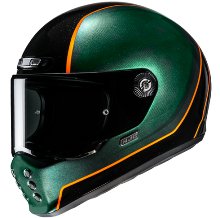 HJC CASCO INTEGRALE V10 HODU VERDE NERO MC47