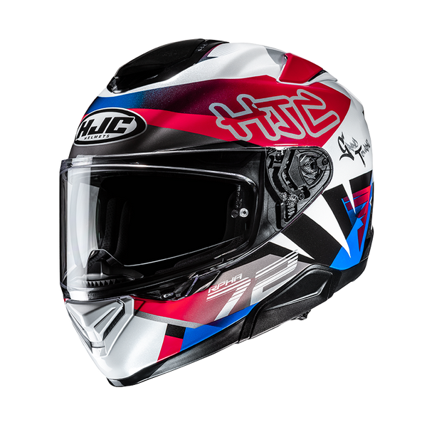 HJC CASCO INTEGRALE RPHA 72 GOLDY ROSSO BLU MC21